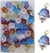 100pcs Flower Crystal Glass Bead Caps Lily of The Valley Beads for Jewelry Making and DIY Craft Accessories (Mixed, 11 * 11 * 7mm)